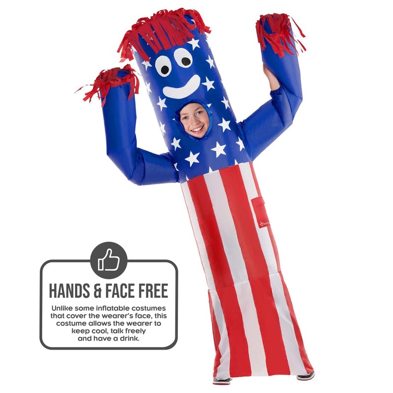 Morph Wacky Inflatable Inflatable Costume  Wavy Arm Guy Costume Kids  Air Dancer Costume Kids  Inflatable Tube Costume Kids - Image 3